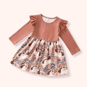 Pete + Lucy Adorable Pink Unicorn Kids Dress